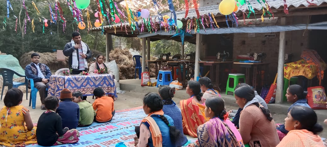 Christmas celebration at Fatehpur Tailoring Center